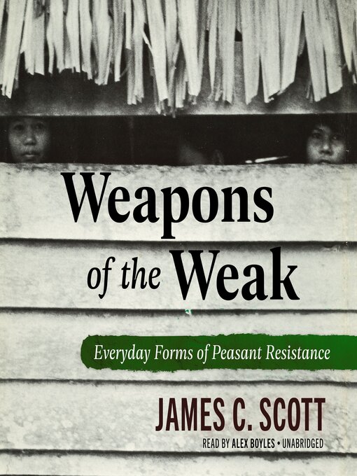 Title details for Weapons of the Weak by James C. Scott - Available